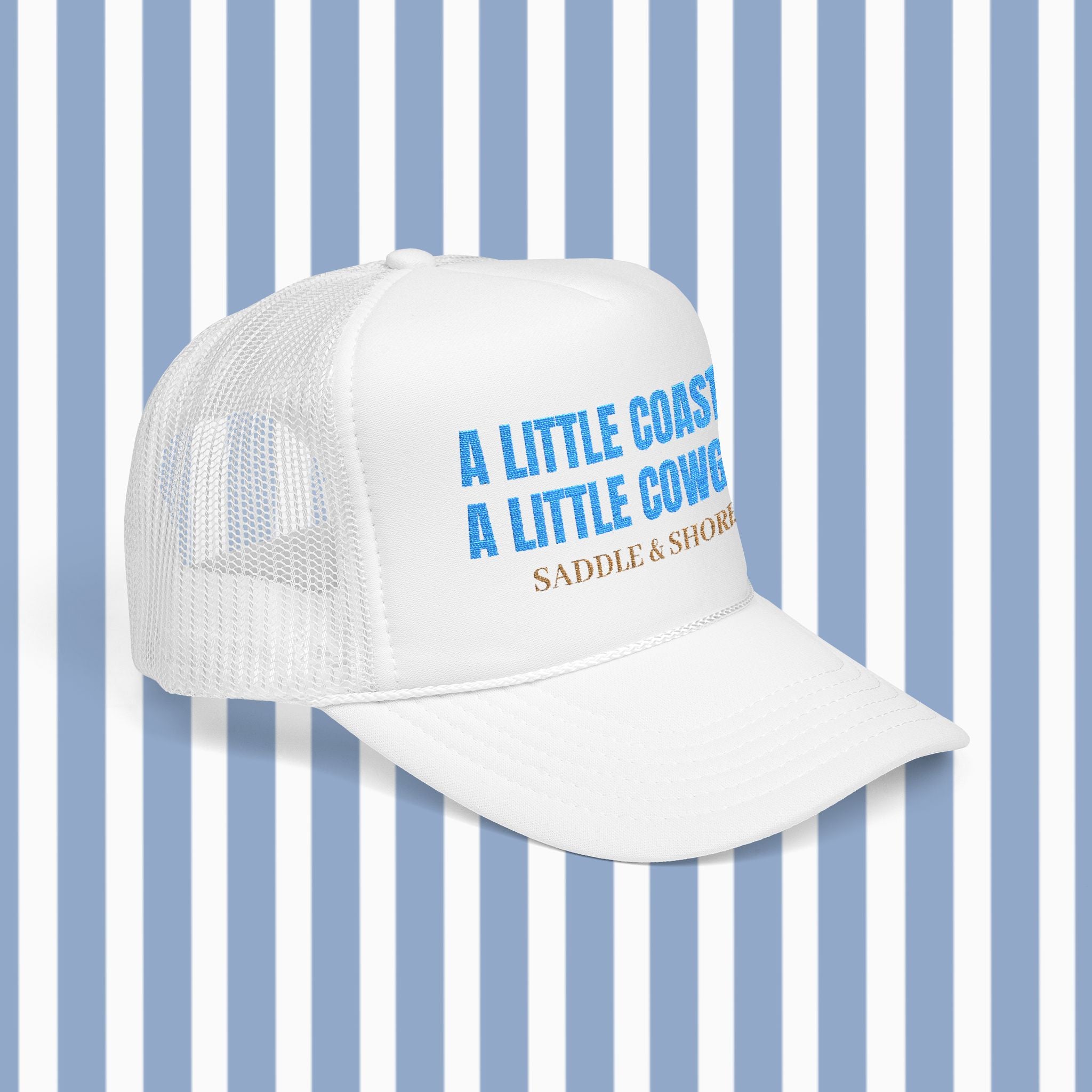 Saddle & Shore Foam Trucker - Coastal Cowgirl