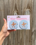 ‘Saltwater Cowgirl’ Car Coasters
