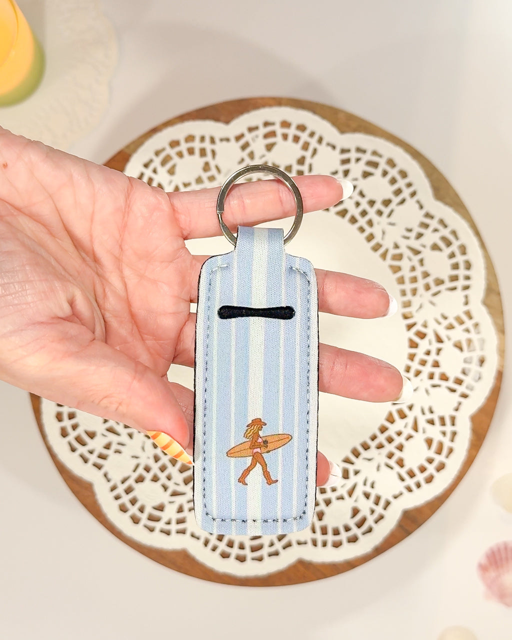 ‘Saltwater Cowgirl’ Chapstick Keychain