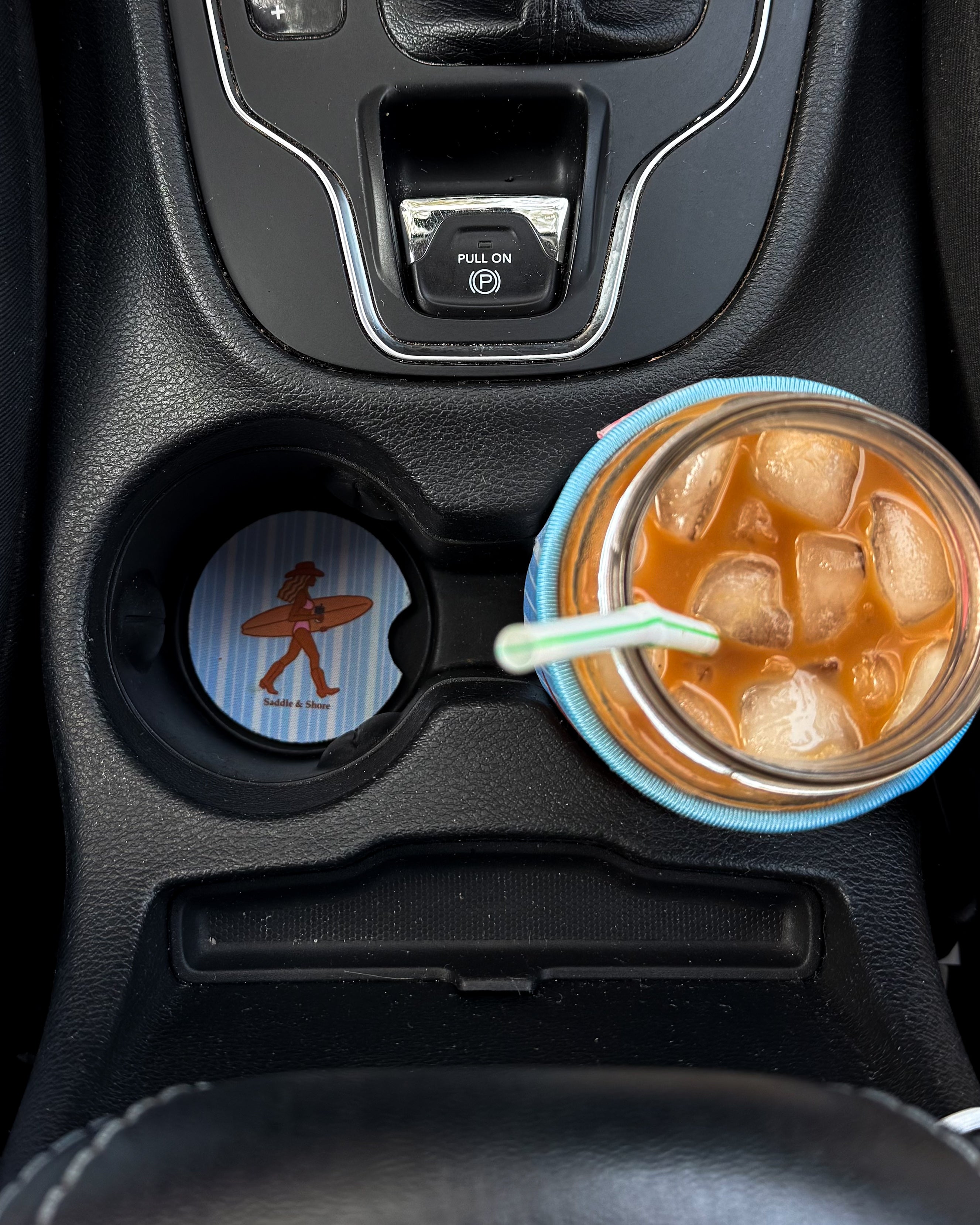 ‘Saltwater Cowgirl’ Car Coasters