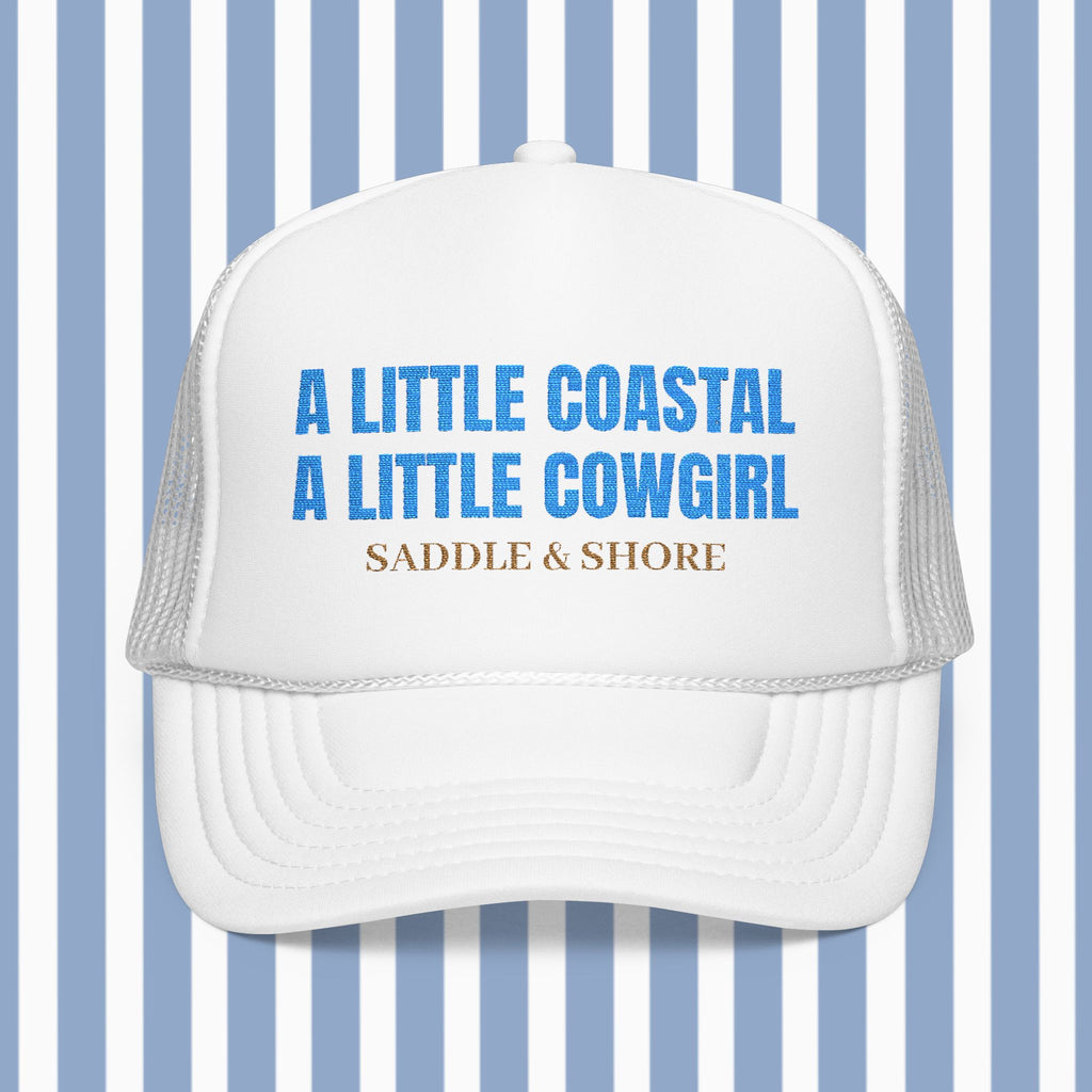 Saddle & Shore Foam Trucker - Coastal Cowgirl