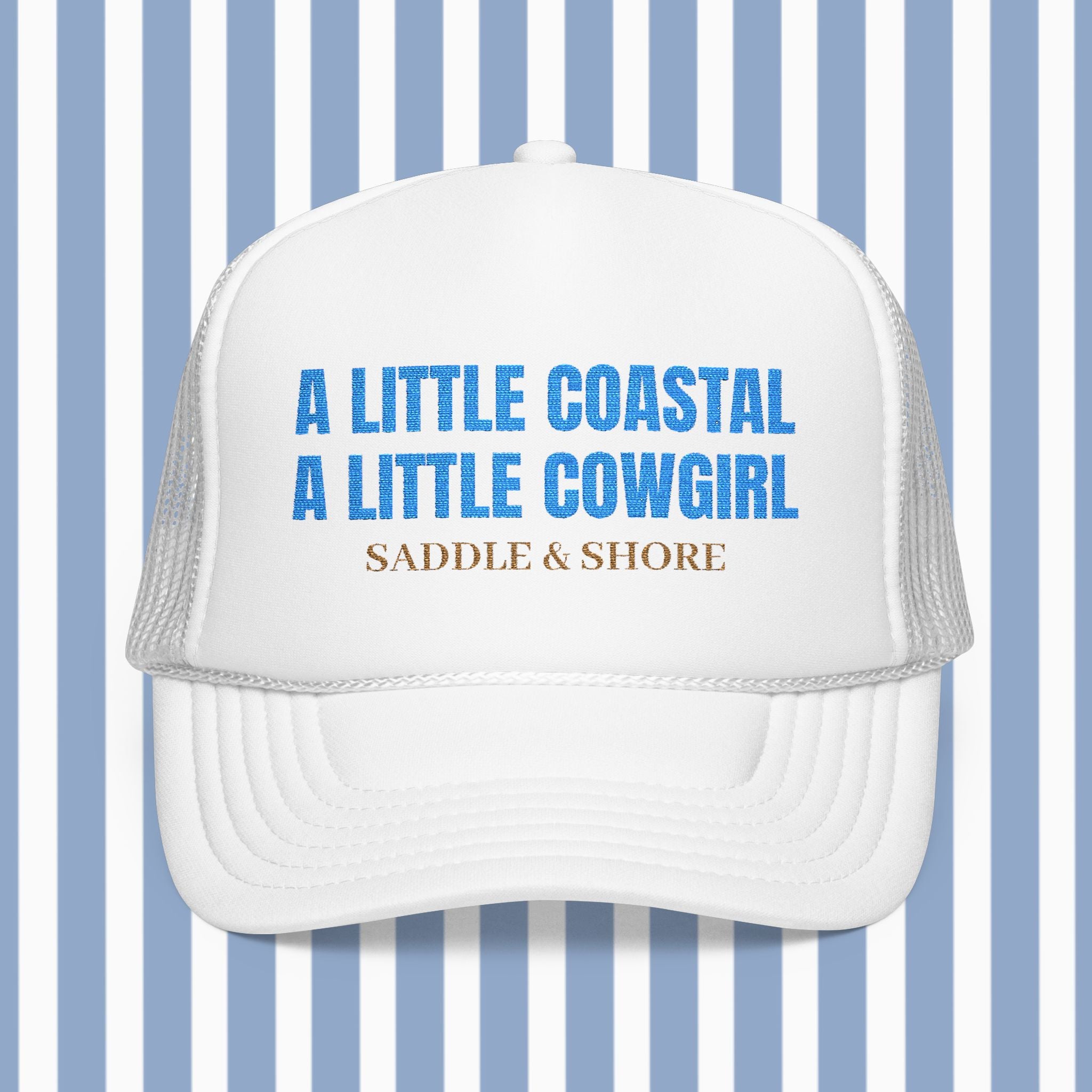Saddle & Shore Foam Trucker - Coastal Cowgirl