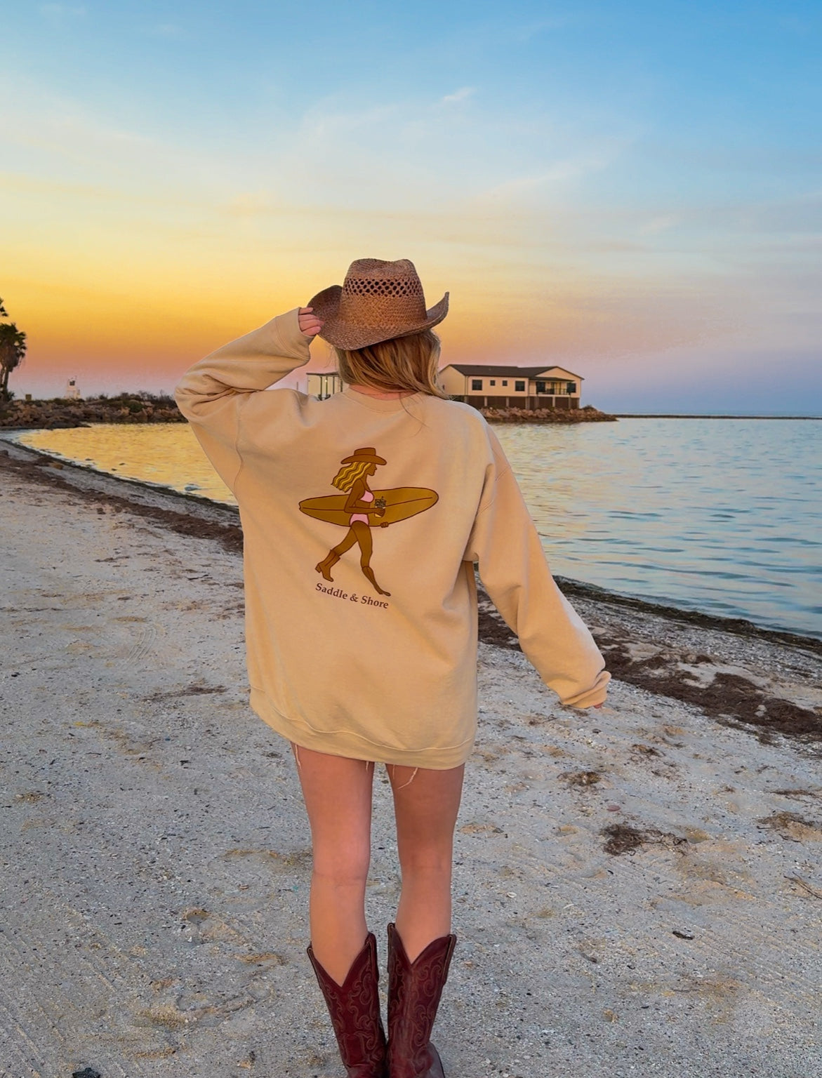 Barefoot & Boot Days Crewneck