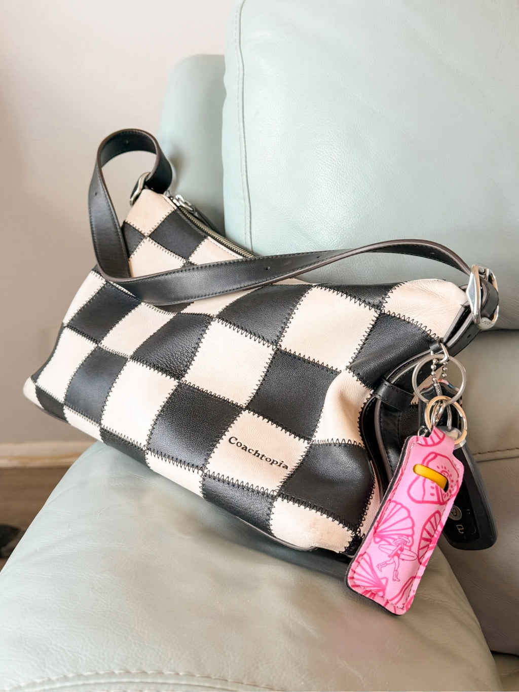 ‘Seaside Shells’ Chapstick Keychain